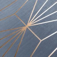 Muriva Kayla Luxury Geometric Navy & Bronze 703016 Wallpaper